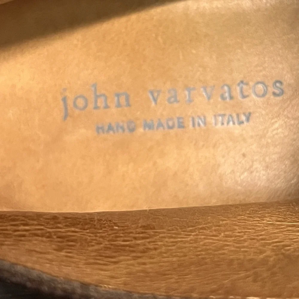 John Varvatos Men Size 9 Brown Leather Chukka Boots Handmade Italy F199D3 77 204